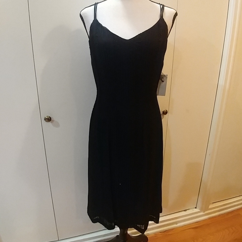 Nwt Set Tahari Cocktail Beaded Silk Dress & Coat Size 8